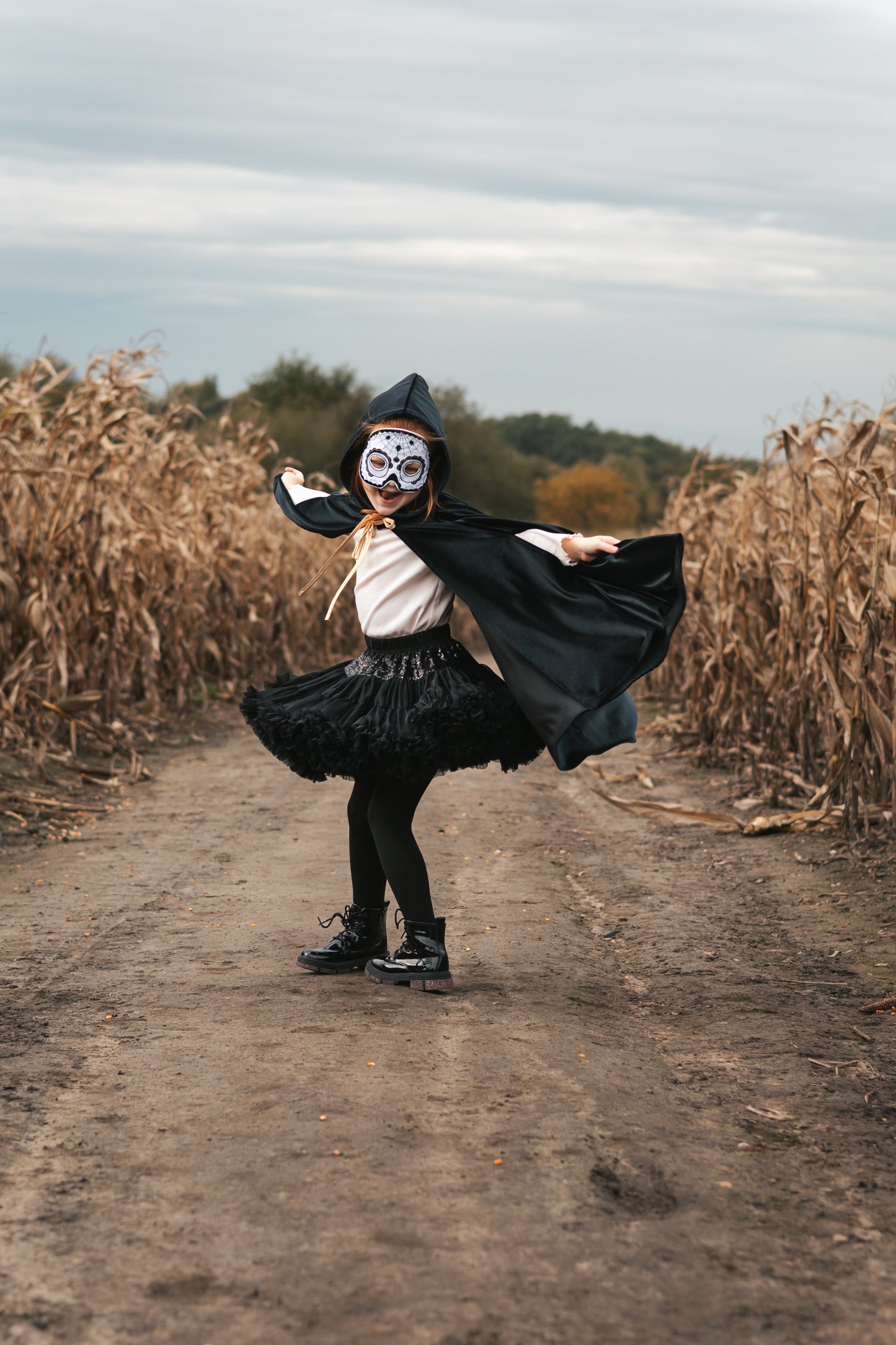 "Black Sequins" Tulle Skirt