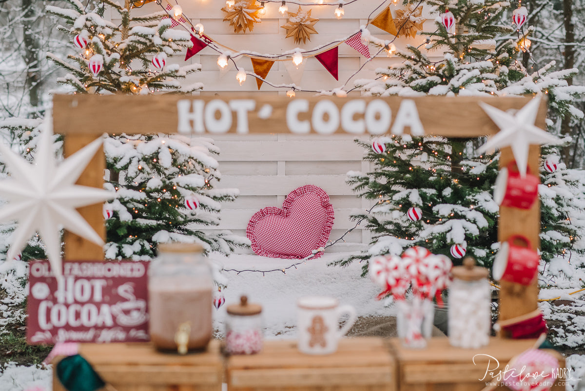 "Red Checkered" Heart Pillow with Frill