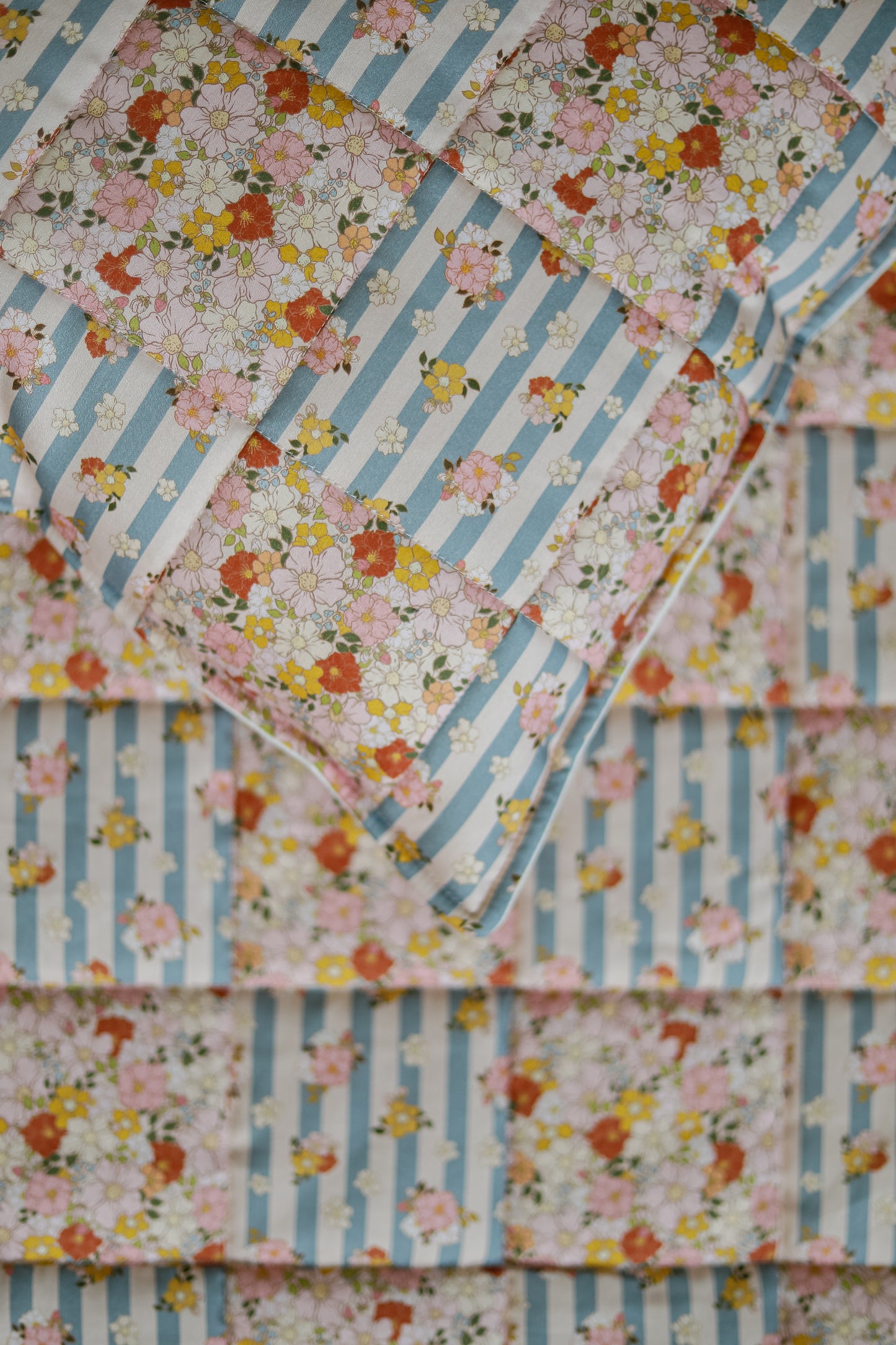 Cotton quilted "Summer Garden" Child Cover Set (Large)