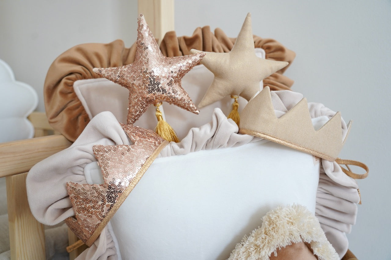 "Beige Cotton" Fairy-tale Crown