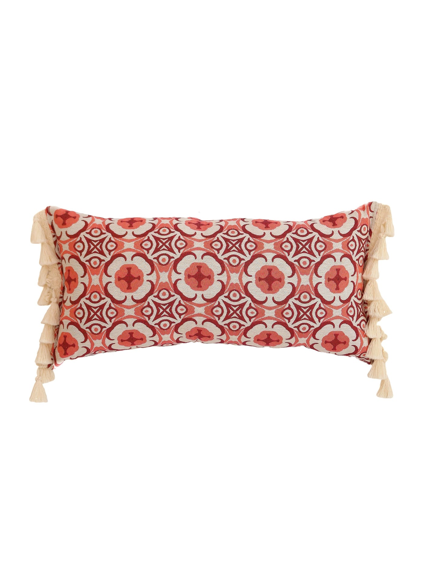 "Marguerite Daisy" Bolster Pillow with Fringe