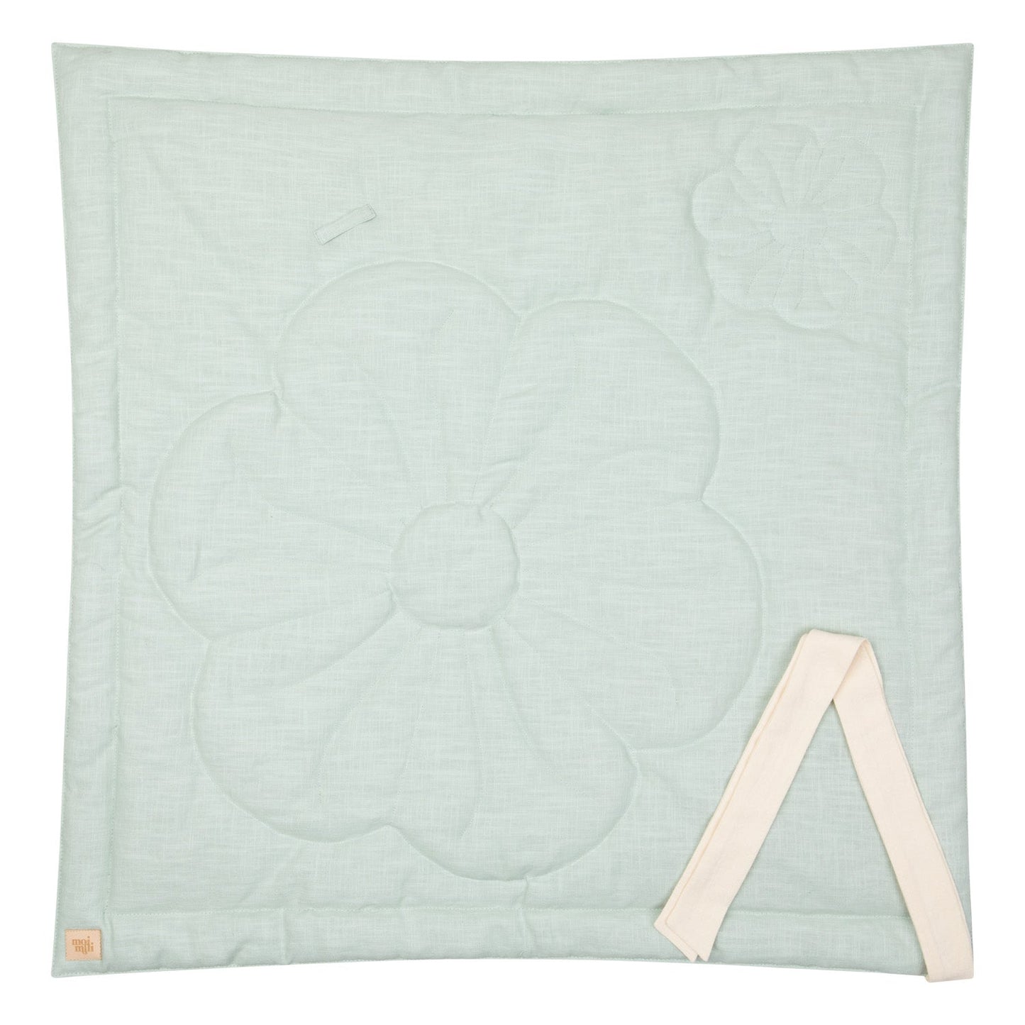 "Mint" Linen Flower Baby Horn