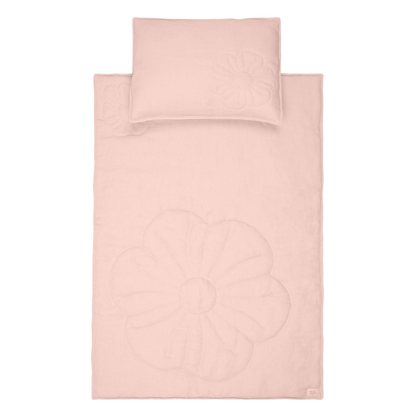 Linen "Light Pink" Flower Child Cover Set