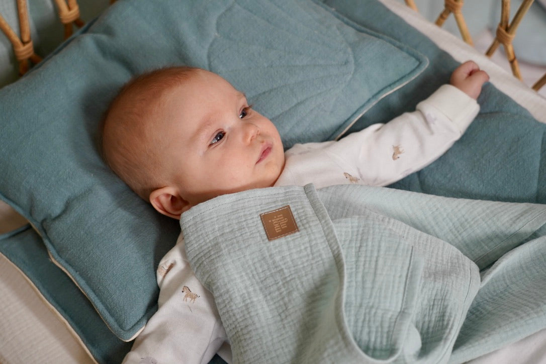 "Mint" Muslin Nappies (Set of 2)