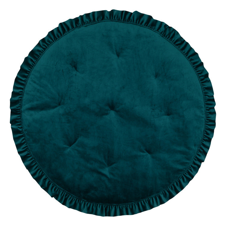 Soft Velvet “Emerald” Mat with Frill