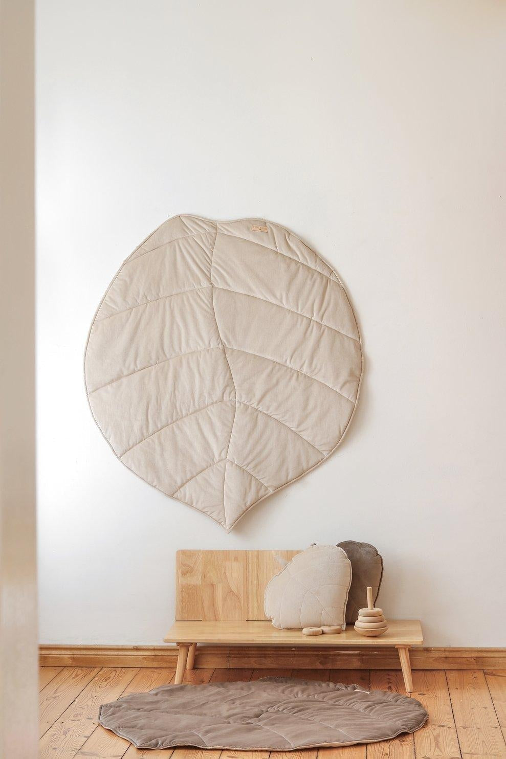 “Cream” Velvet Leaf Mat