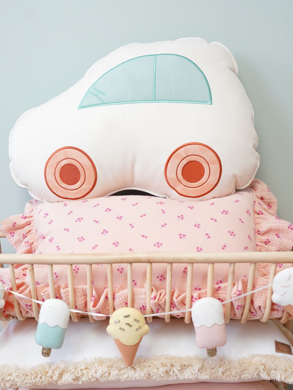 "Powder Mint" Car Pillow