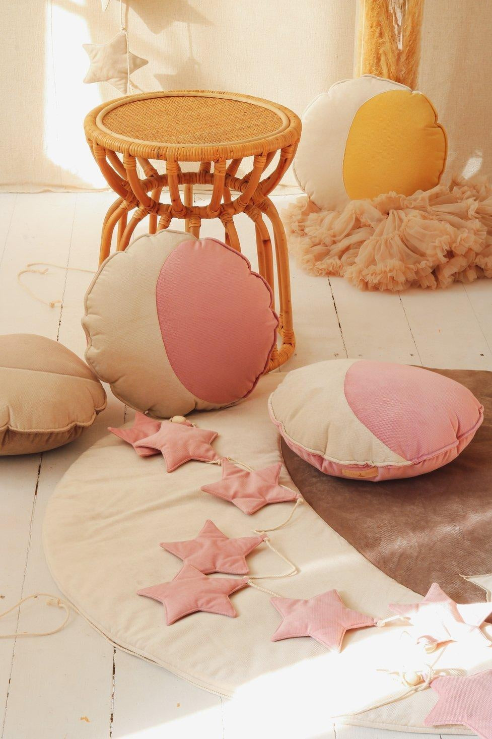 “Dreamy Half Moon Bay” Moon Pillow FOLLOW THE MOON