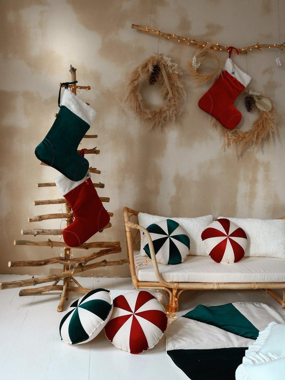 “Green Candy” Christmas Stocking - Moi Mili