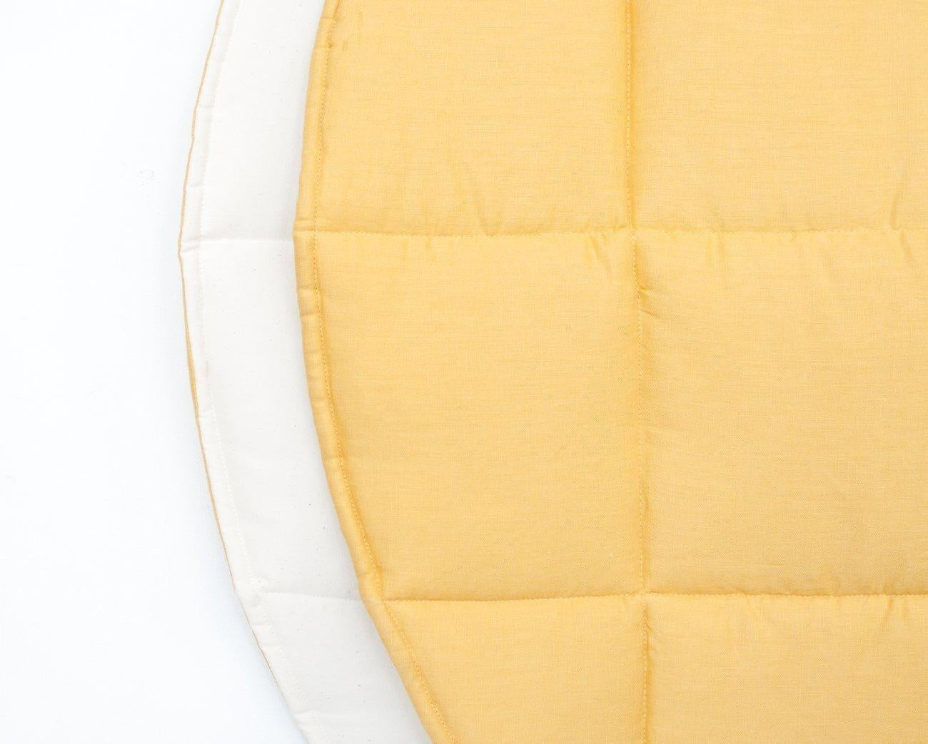 “Honey” Linen and Cotton Round Mat