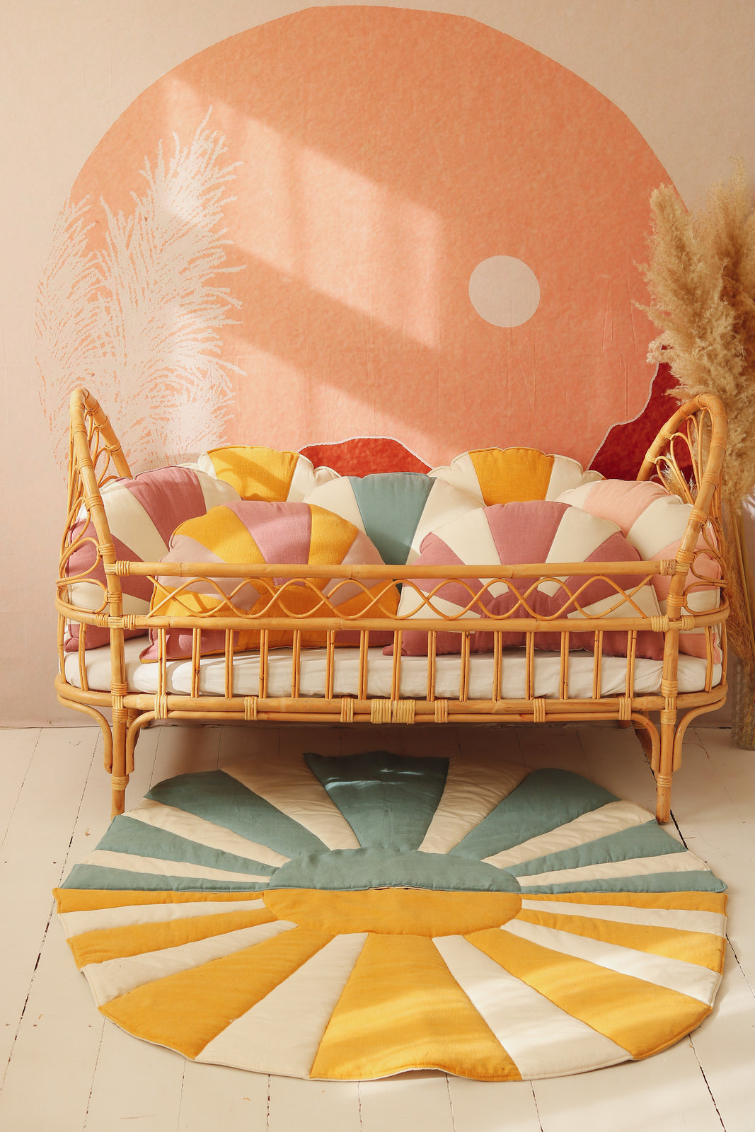 “Dinner in Sausalito” Linen Sun Mat