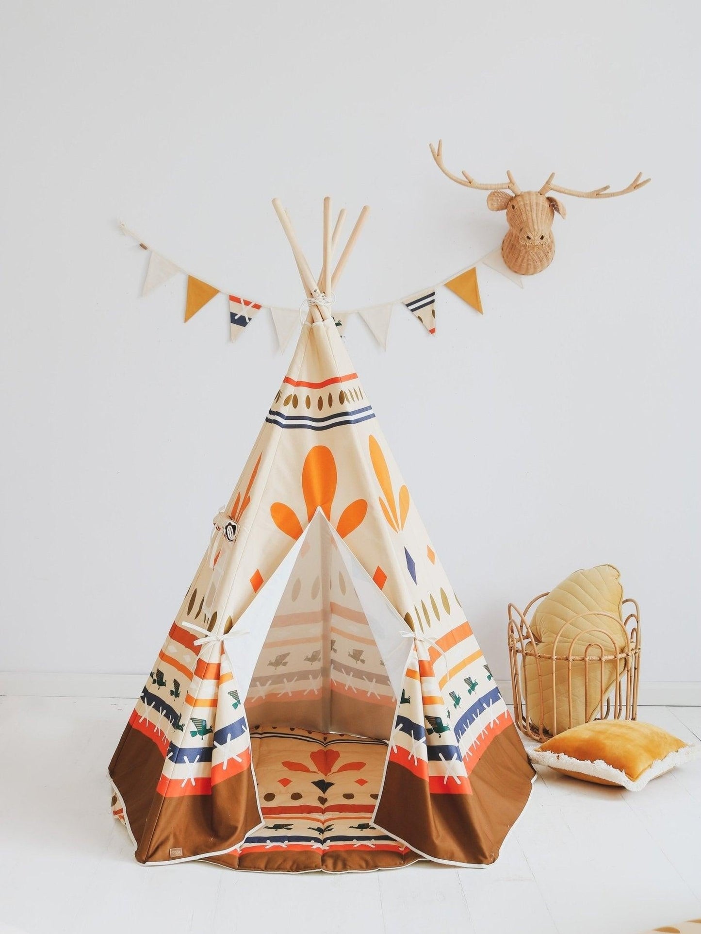 "Indian vibe” Teepee and Mat Set - Moi Mili