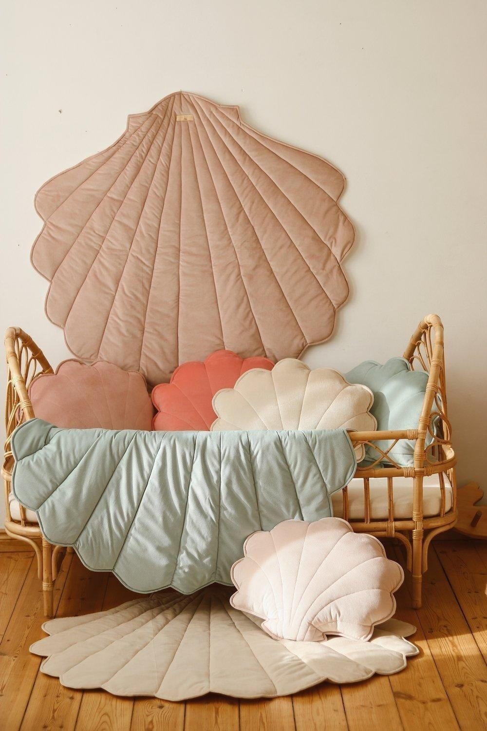 “Powder Pink” Velvet Shell Mat