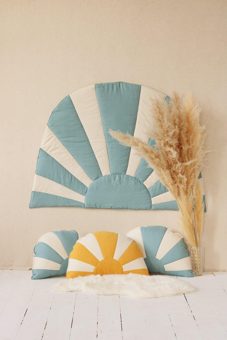 “Waves at the Ocean Beach” Linen Sun Mat