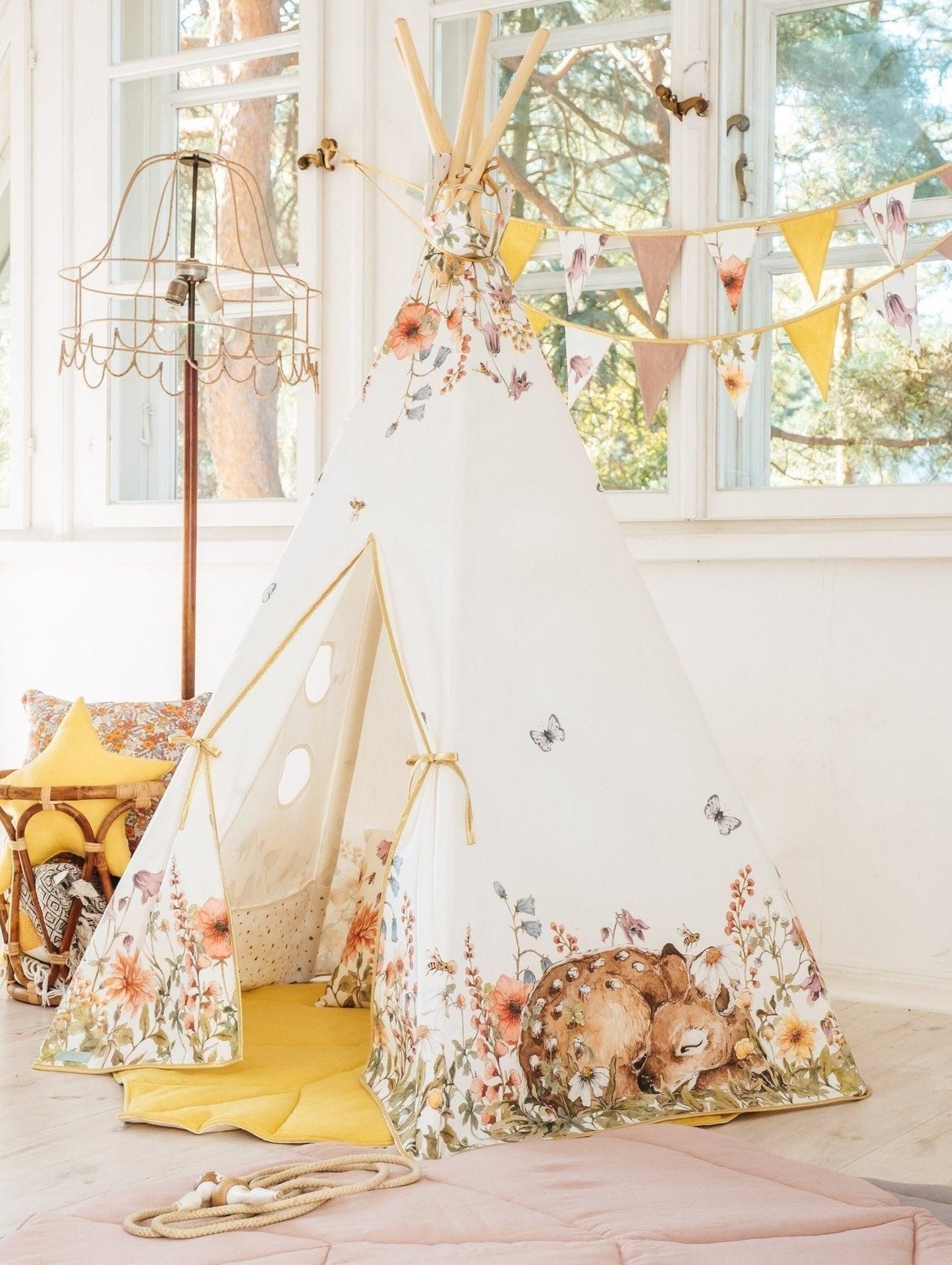 “Wildflowers” Teepee and Mat Set