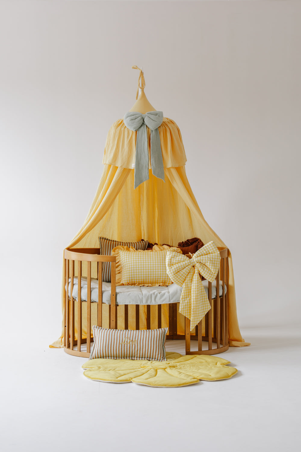 "Butter Check" Pillow with Frill