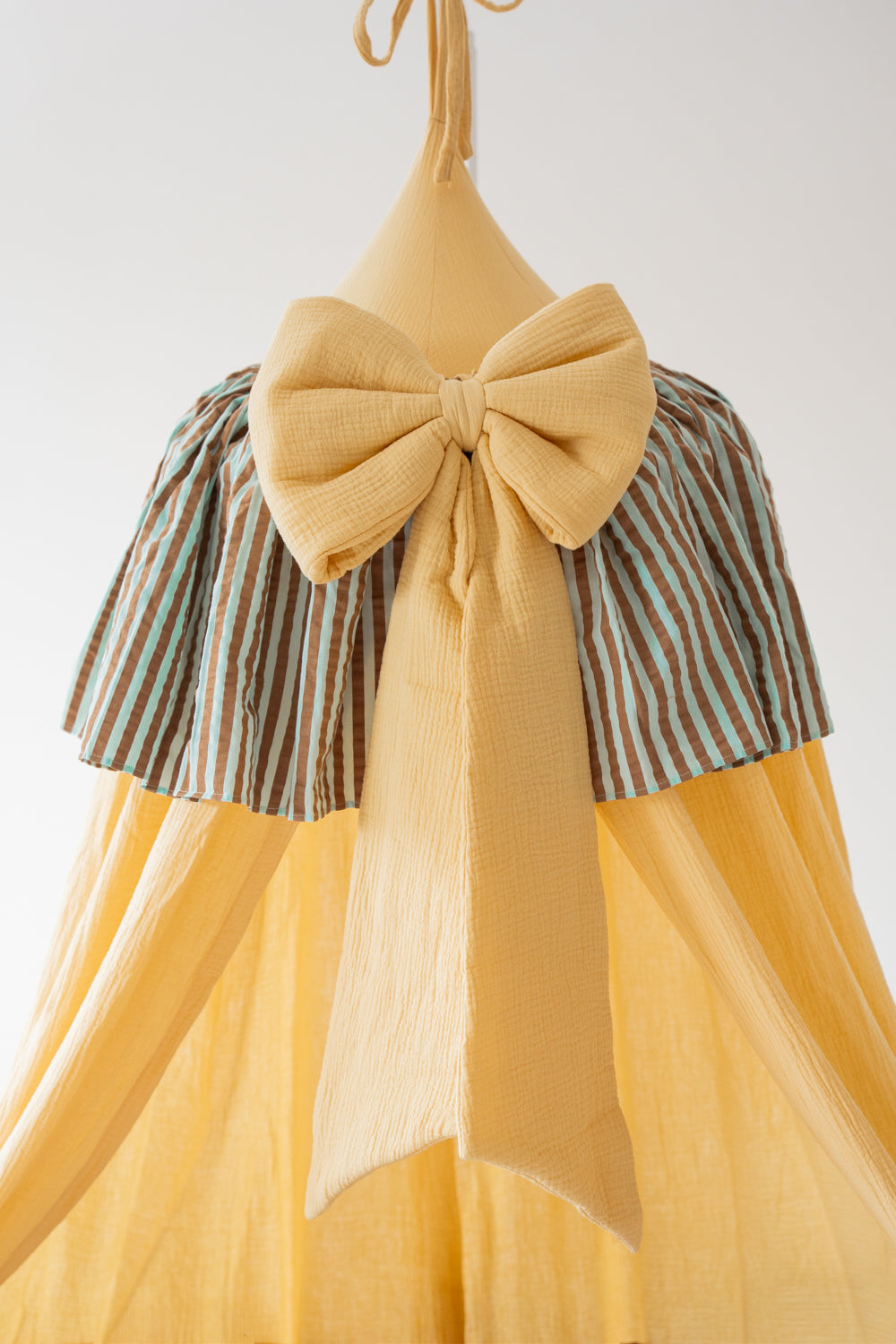 "Blue and Brown Stripes" Ruffle