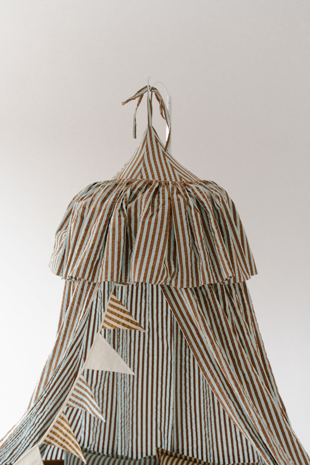 "Blue and Brown Stripes" Canopy