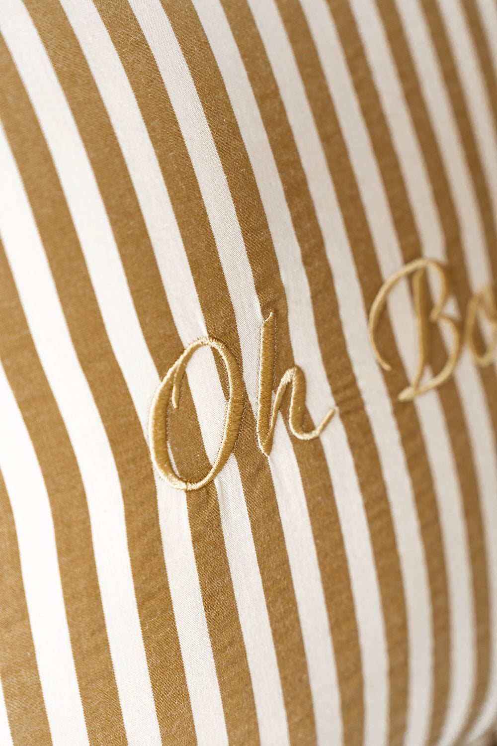 "Olive Stripes" Pillow