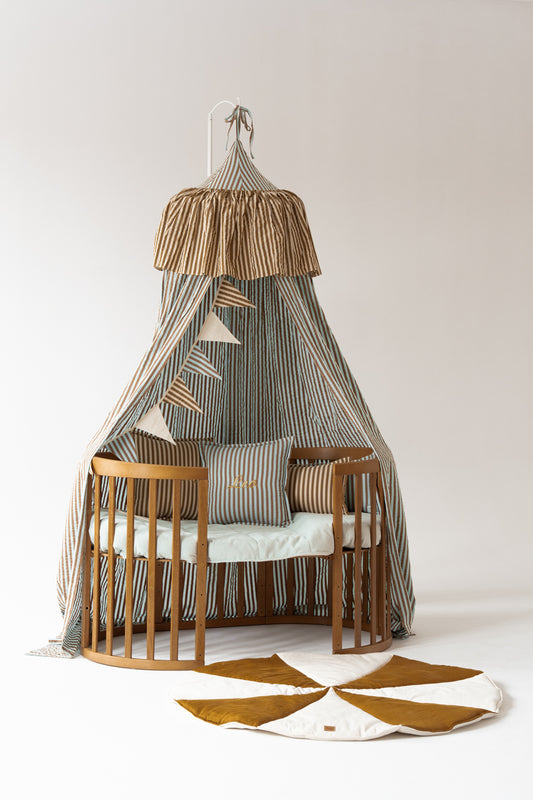 "Blue and Brown Stripes" Canopy