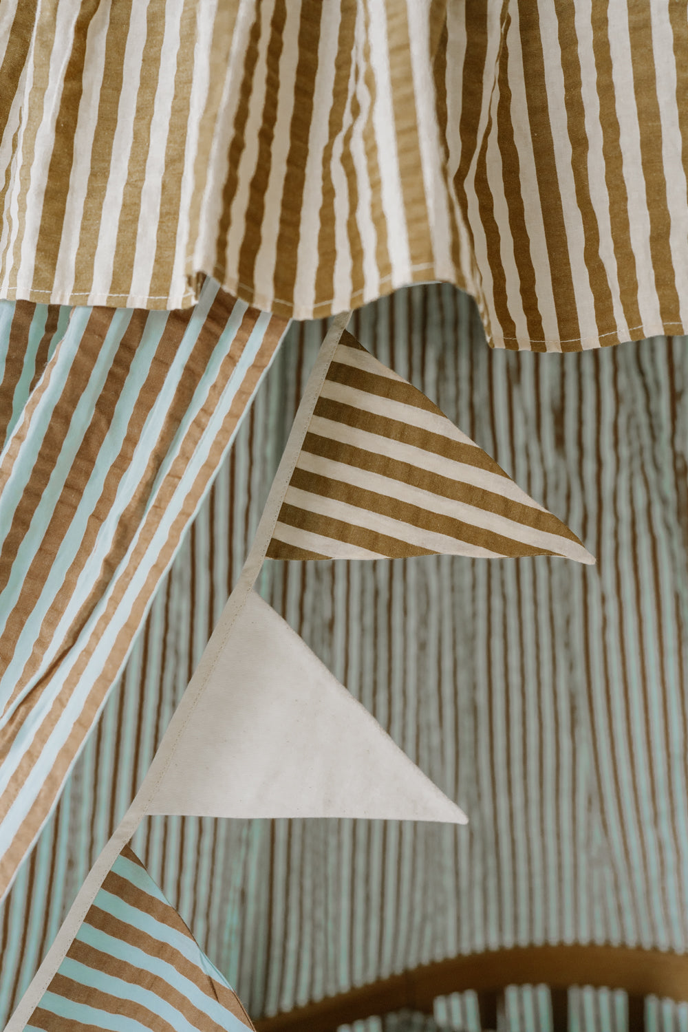 "Blue and Brown Stripes" Canopy