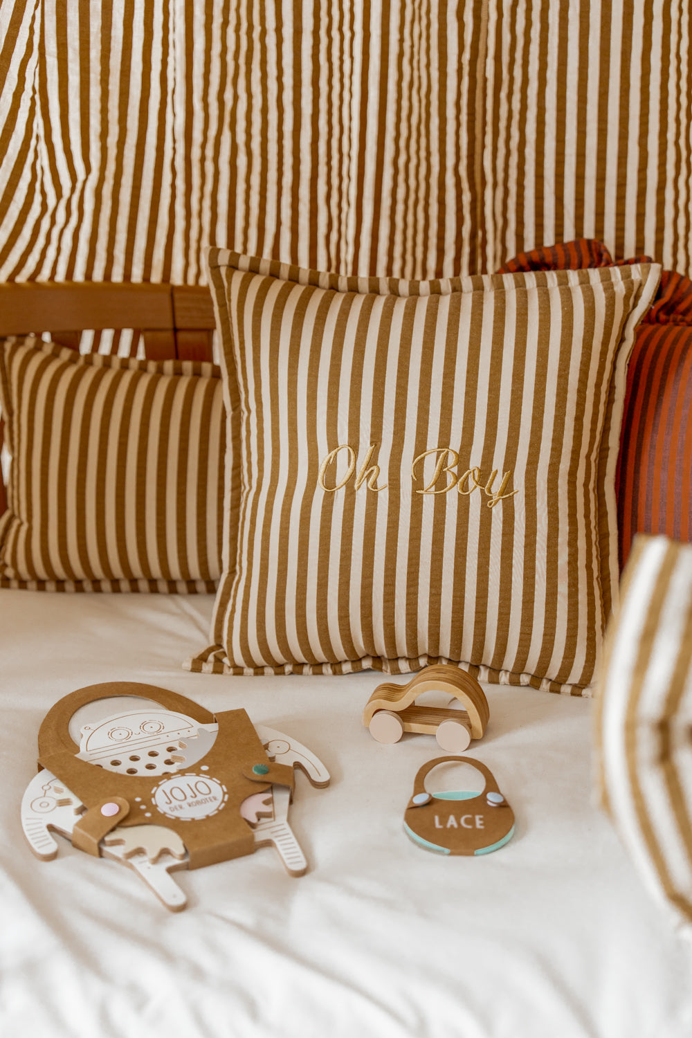 "Olive Stripes" Pillow