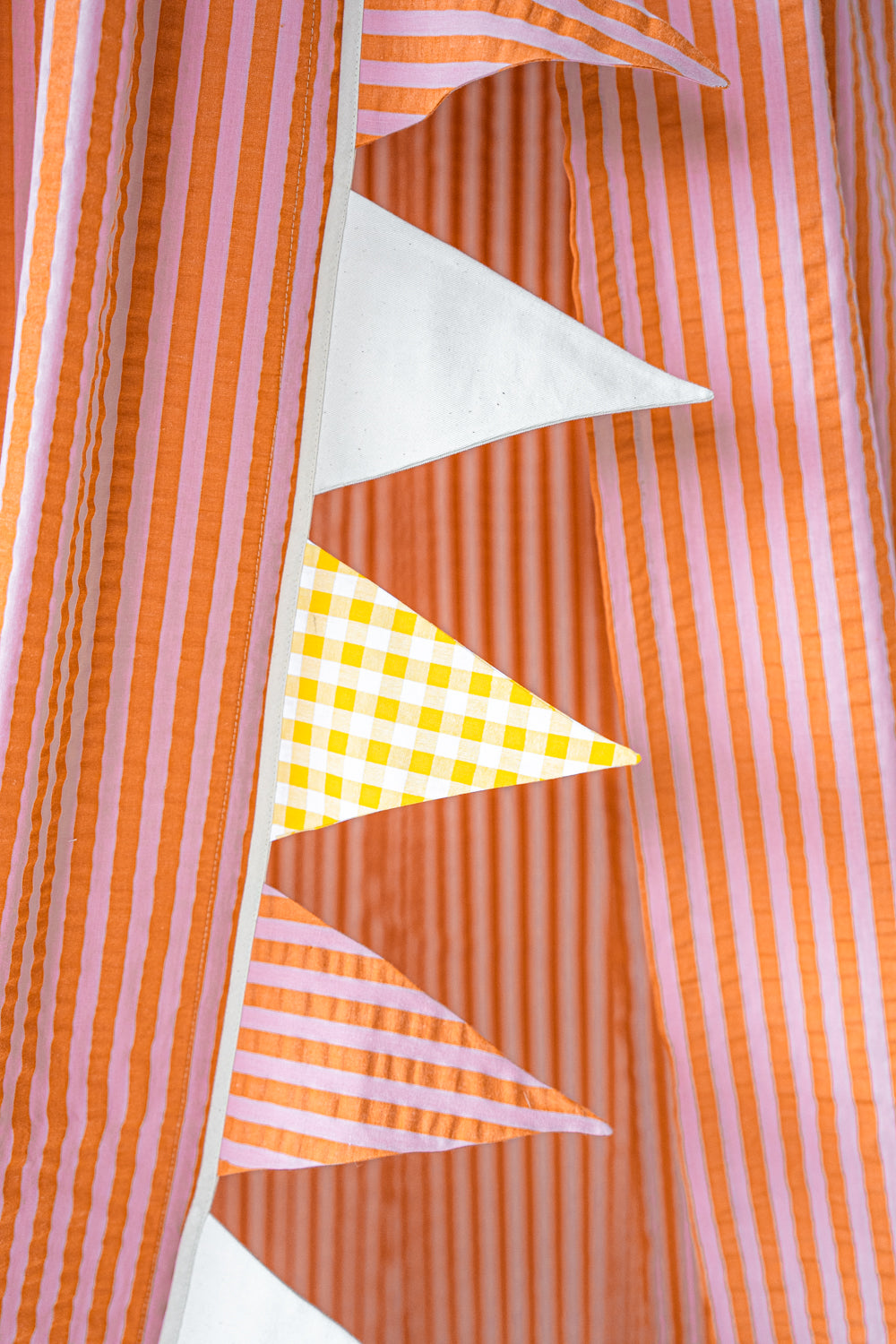 "Pink and Orange Stripes" Canopy