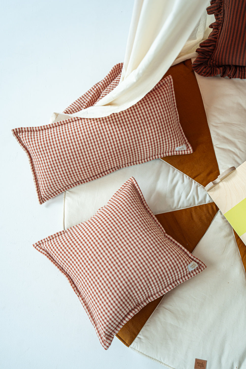 "Rusty Check" Pillow