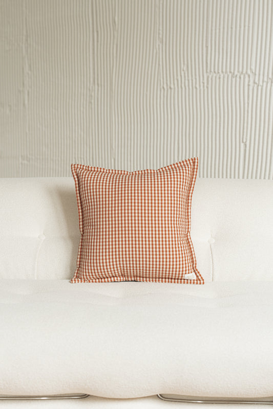 "Rusty Check" Pillow