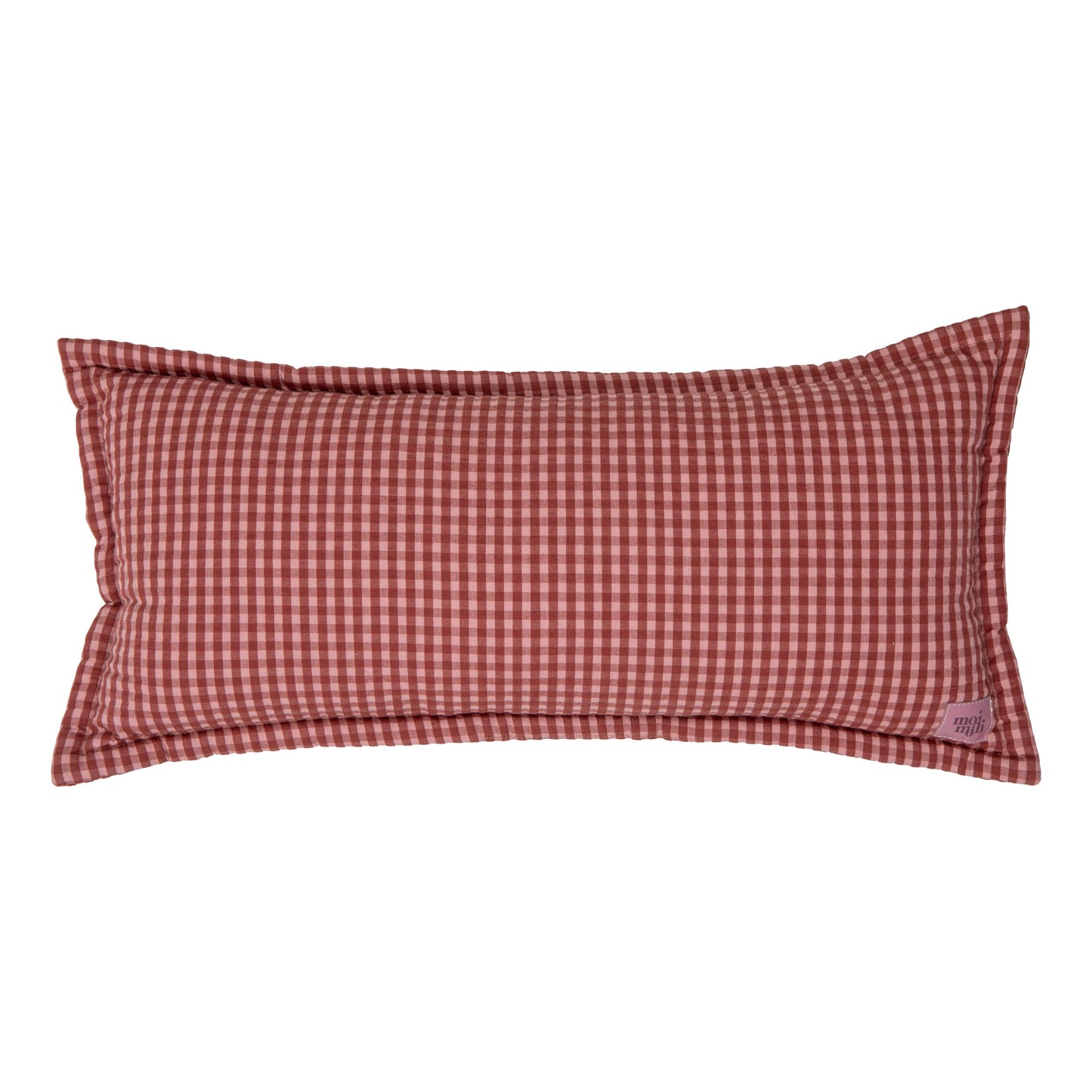 "Pink Check" Bolster Pillow