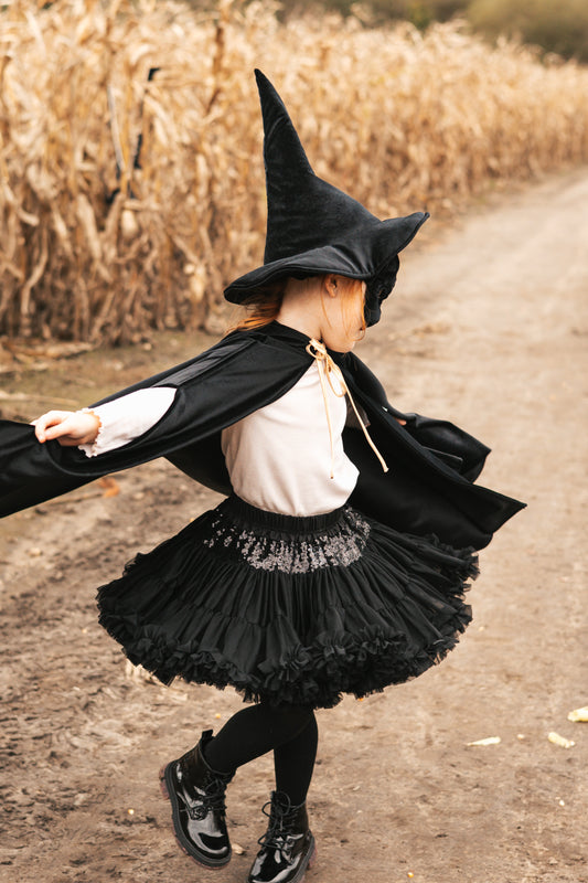 "Black Sequins" Tulle Skirt