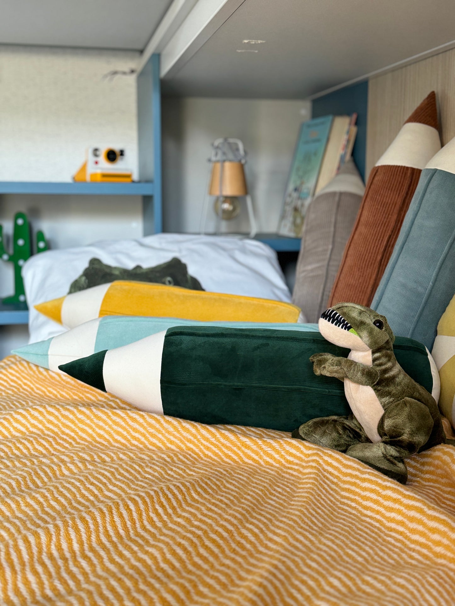 "Green" Velvet Crayon Pillow