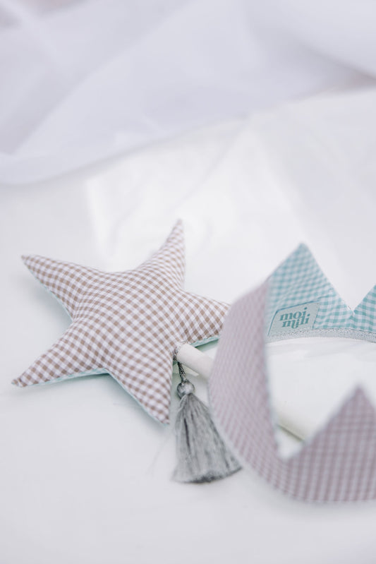 “First Birthday” Cotton Crown and Wand Magic Set