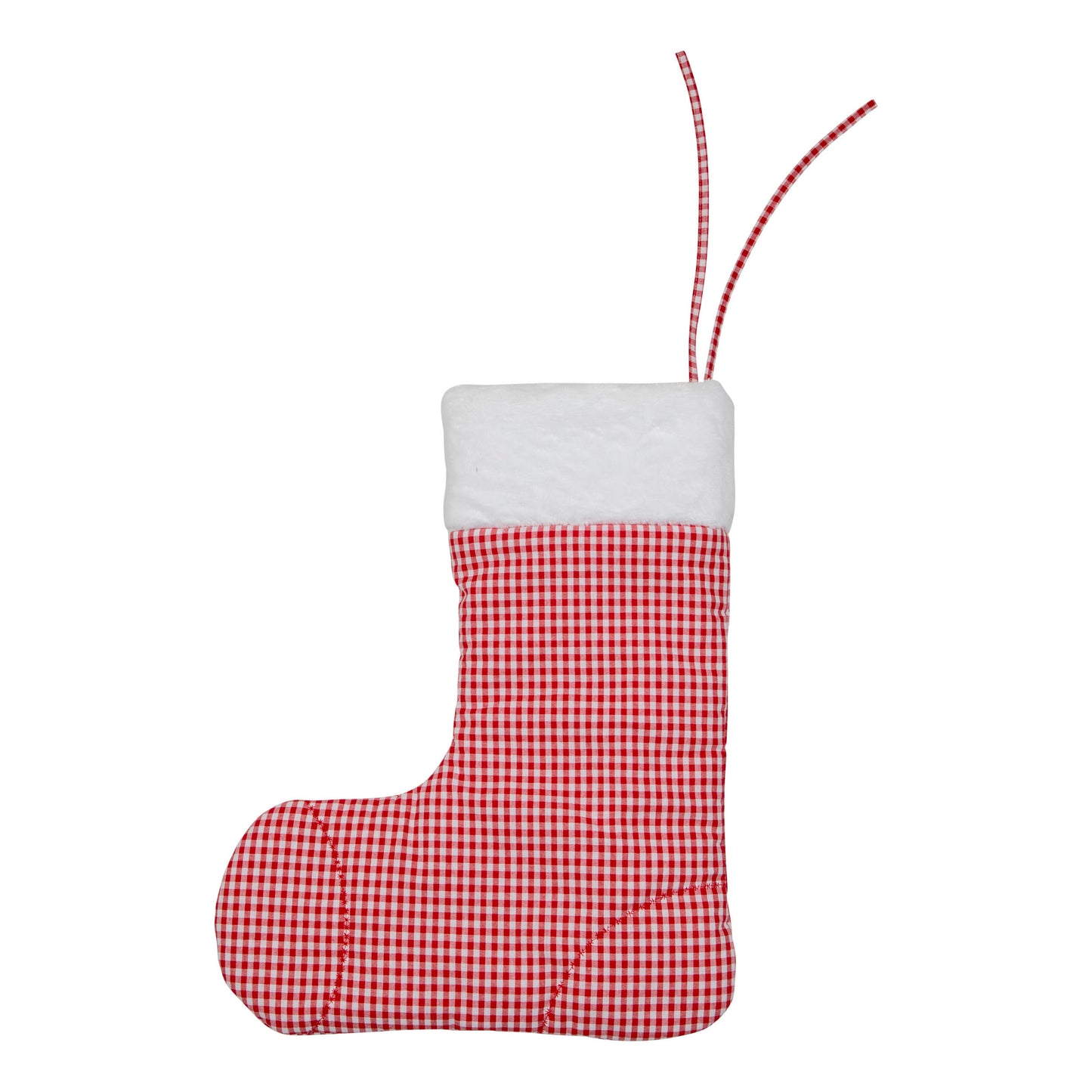 "Red Checkered" Christmas Stocking