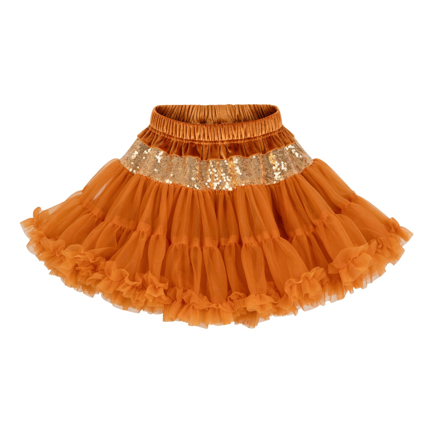 "Gold Sequins" Tulle Skirt