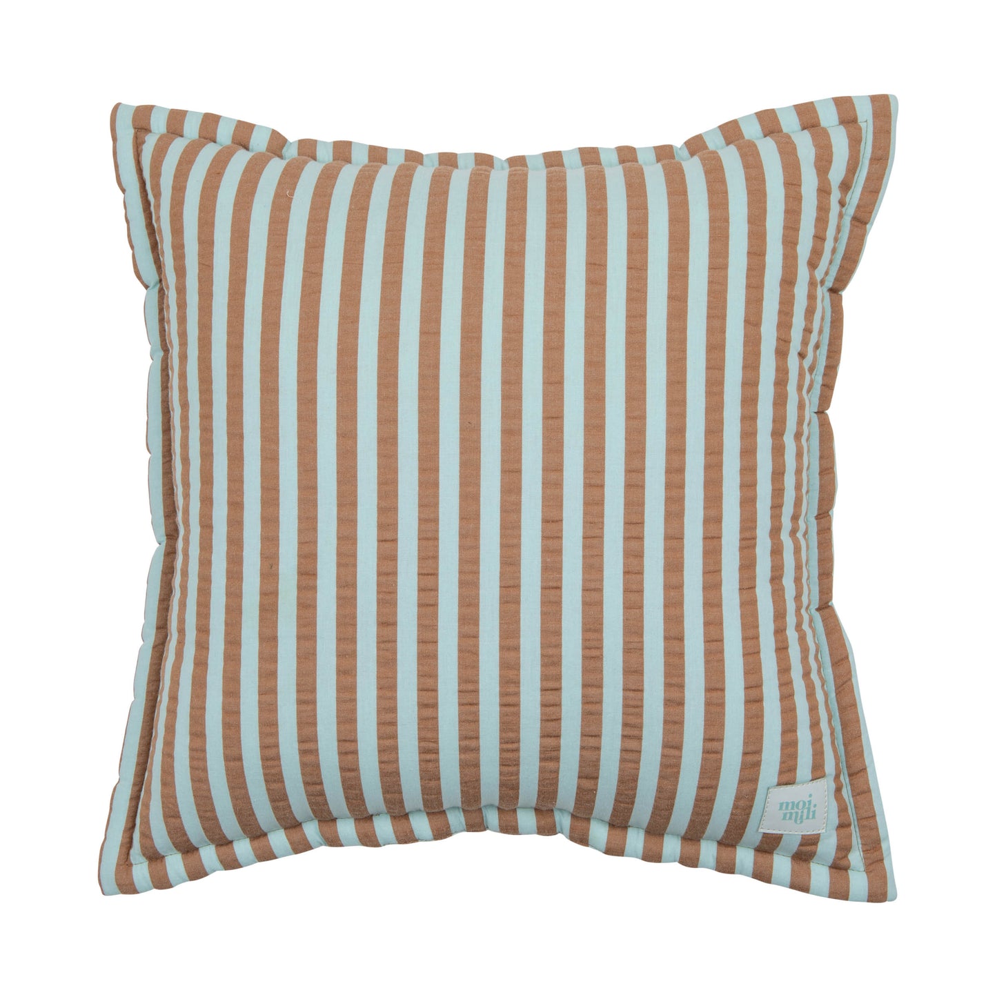 "Blue and Brown Stripes" Pillow