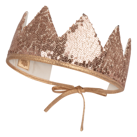 “Rose Gold Sequins” Fairy-tale Crown