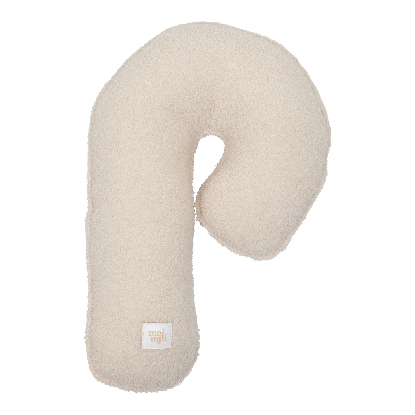 Boucle “White Teddy" Lollipop Patchwork Pillow