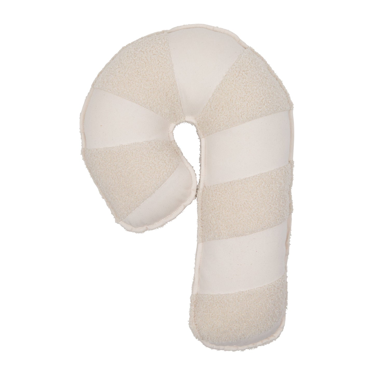 Boucle “White Teddy" Lollipop Patchwork Pillow