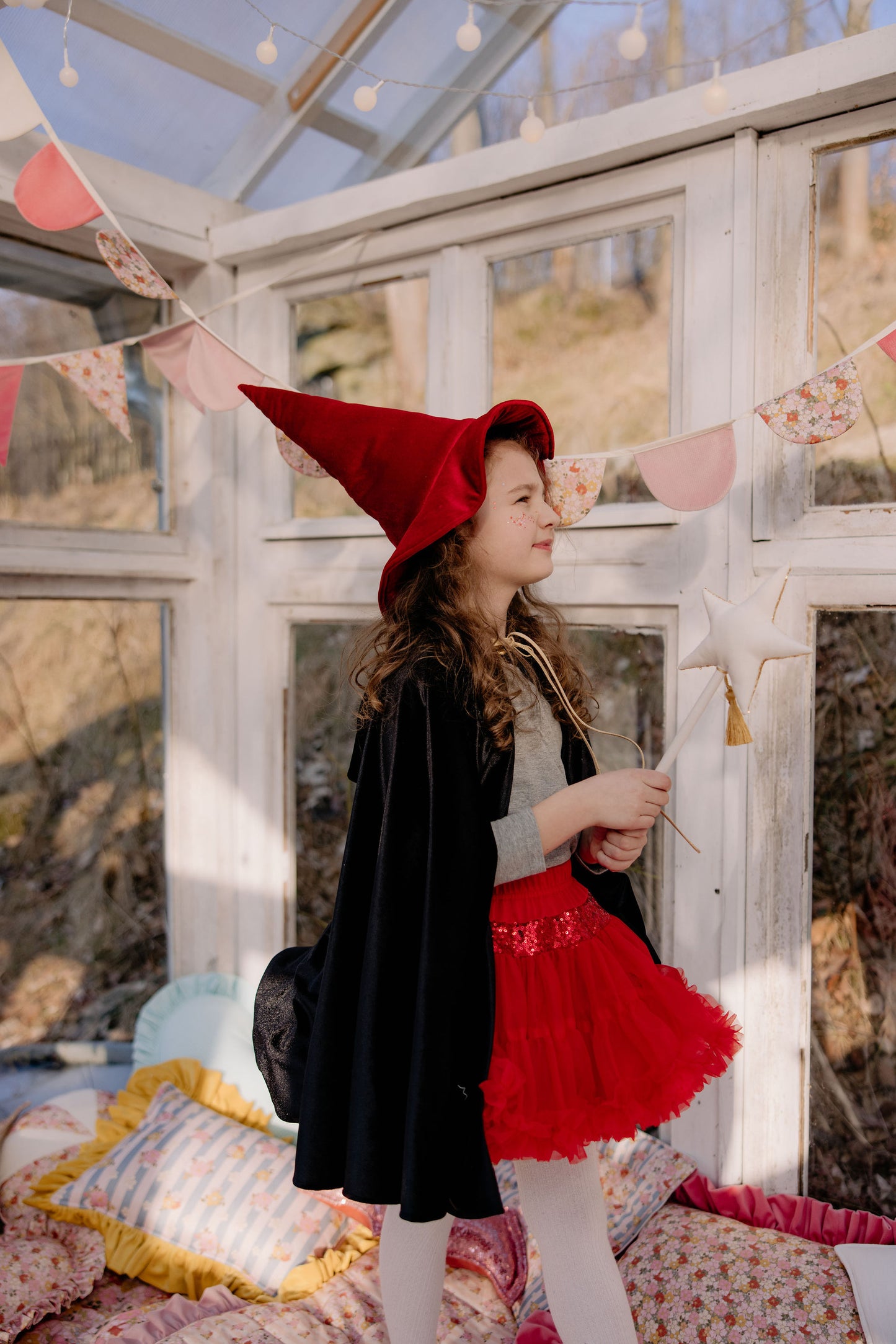 "Red Sequins" Tulle Skirt