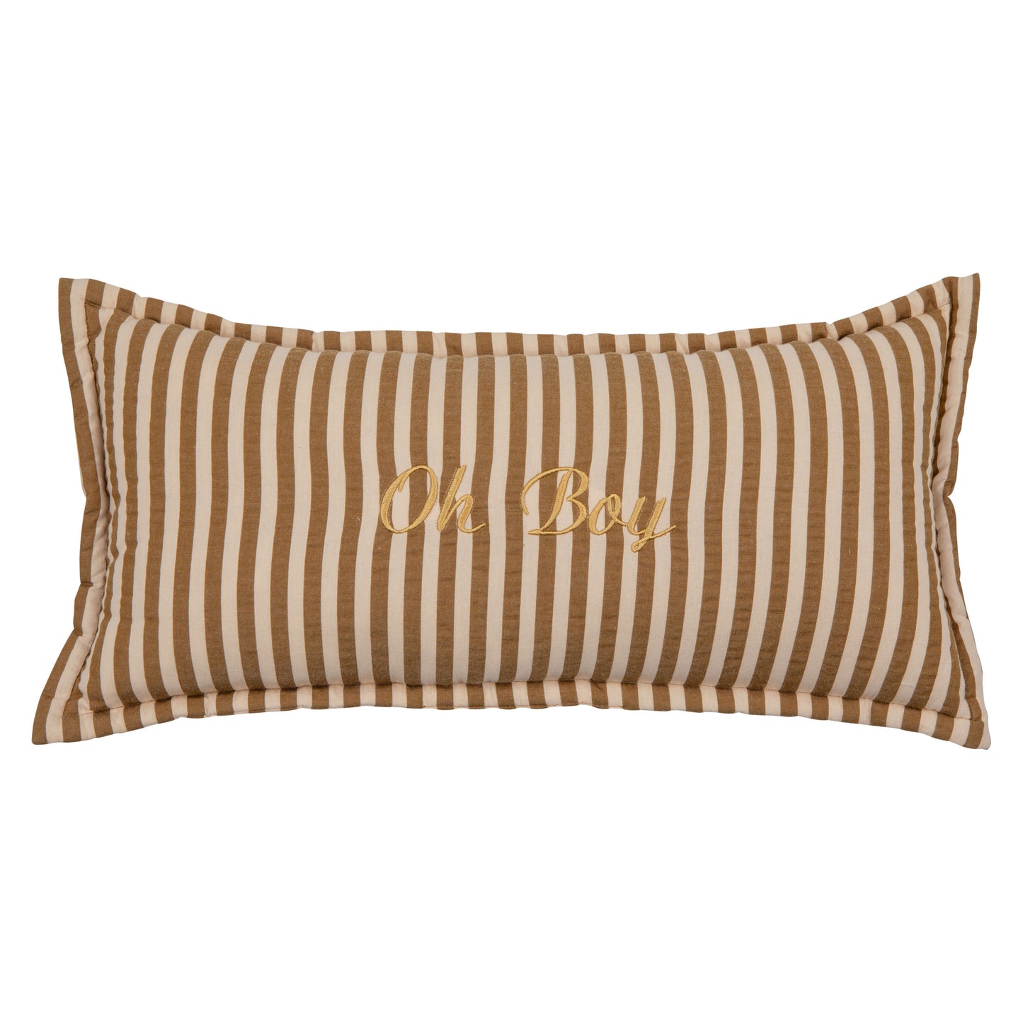 "Olive Stripes" Bolster Pillow