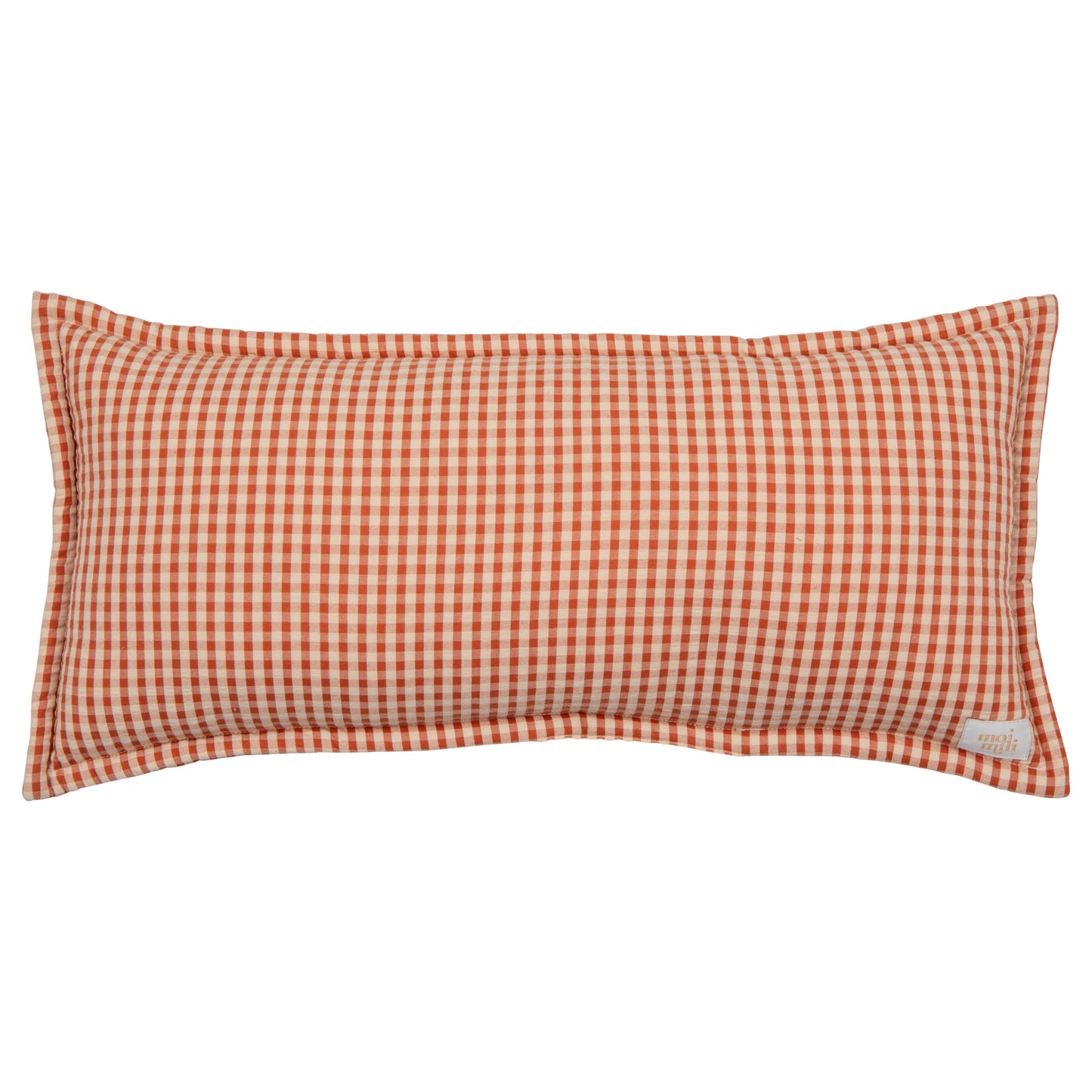 "Rusty Check" Bolster Pillow