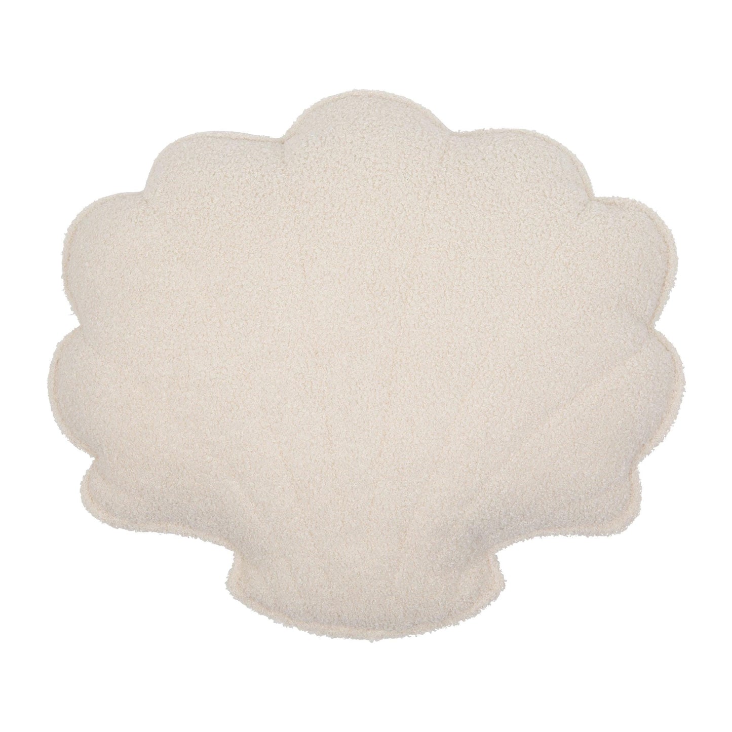 Boucle "White Teddy" Shell Pillow