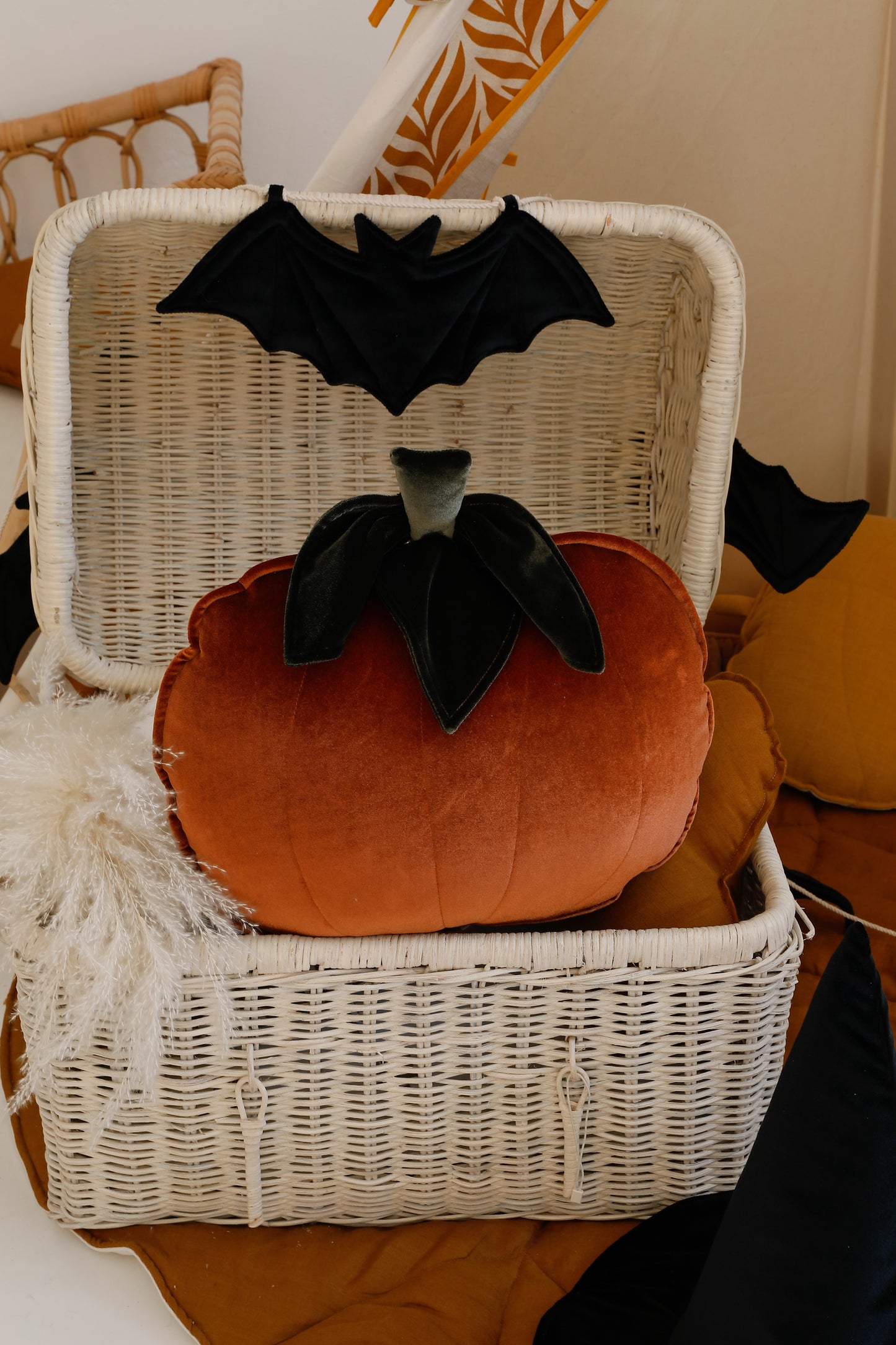"Ginger" Halloween Pumpkin Pillow