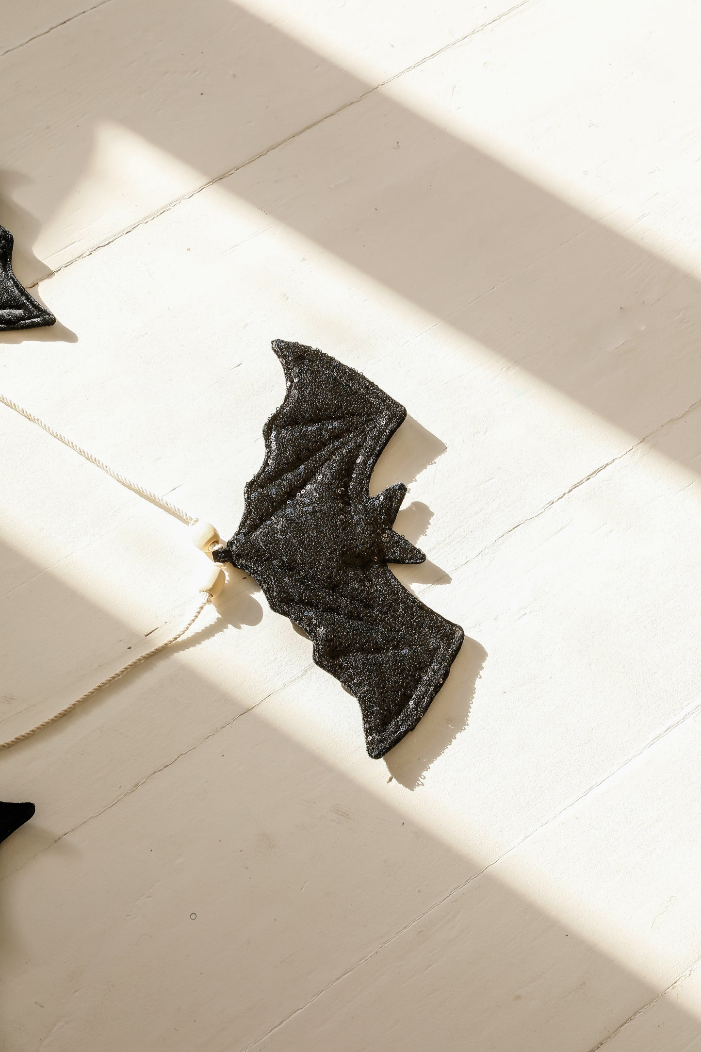 "3 Black Bats" Halloween Garland