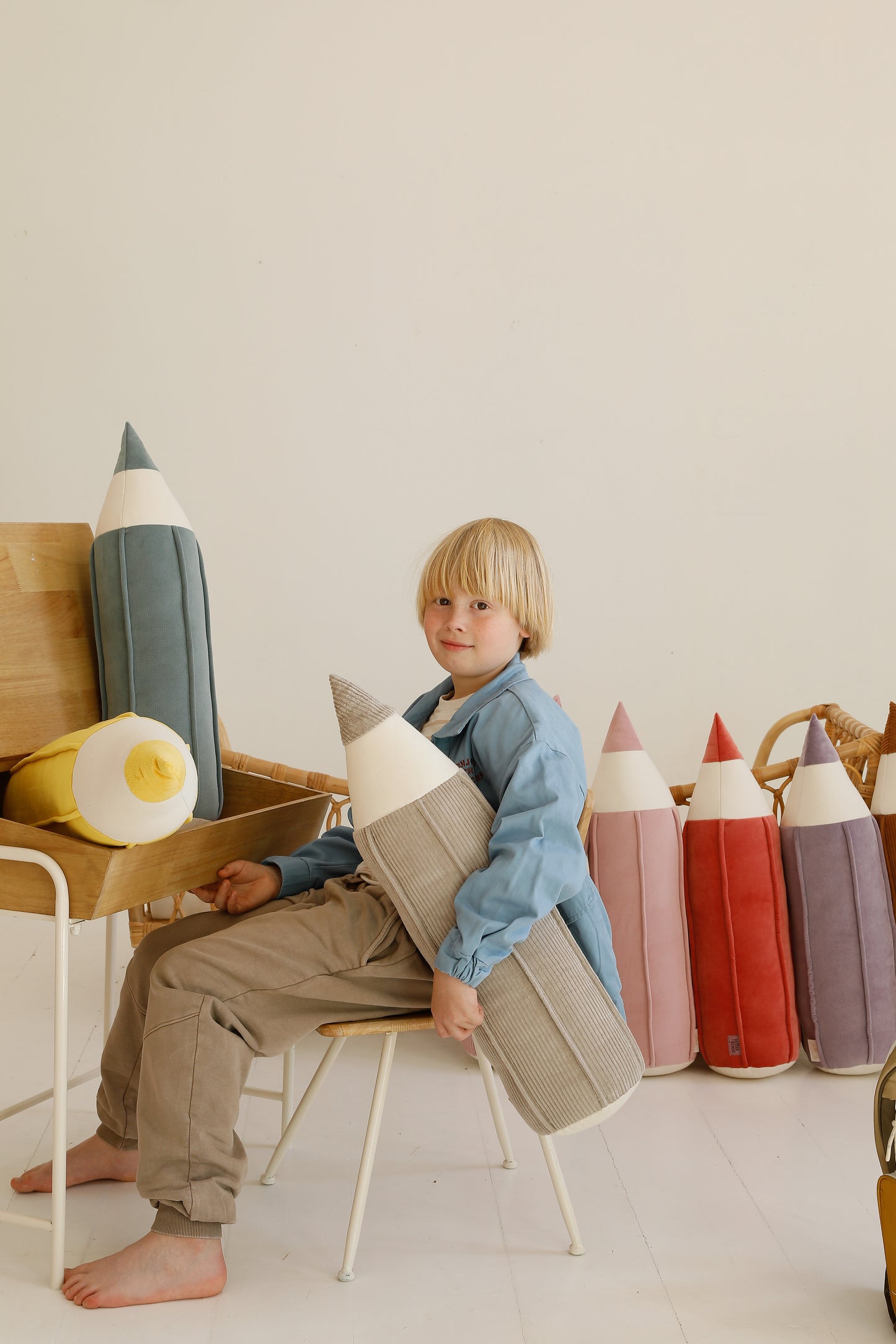 "Latte" Corduroy Crayon Pillow