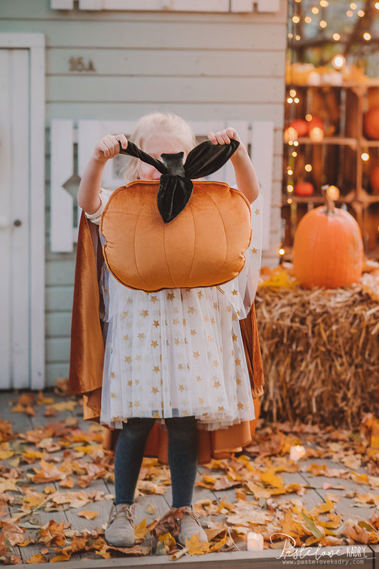 "Gold" Halloween Pumpkin Pillow