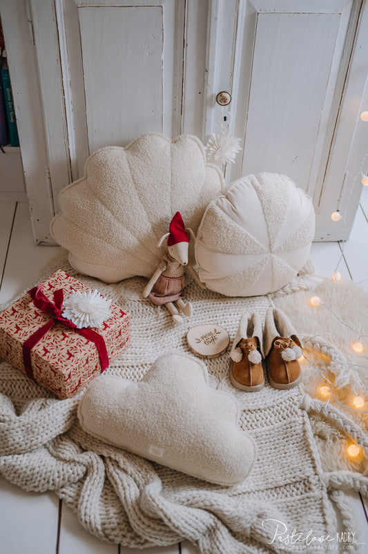 Boucle "White teddy" Cloud Pillow