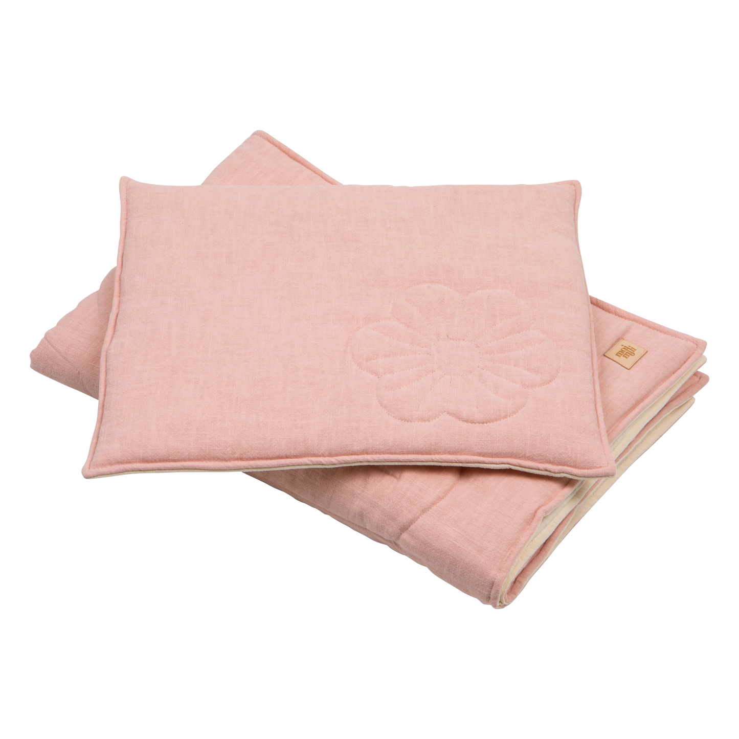 Linen "Light Pink" Flower Child Cover Set