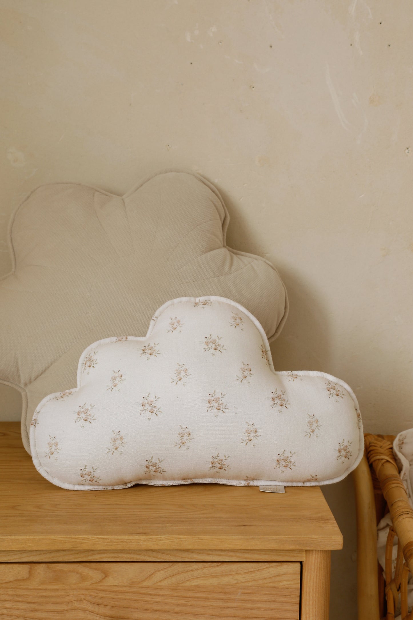 Muslin "Boho Flowers" Cloud Pillow